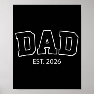 Póster Ascendido a Papá Est 2026 Papá por Primera Vez