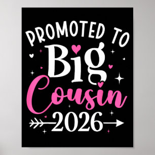 Póster Ascendido a Primo Mayor 2026 Anuncio de Primo Bebé