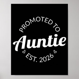 Póster Ascendido a Tía Est 2026 Camiseta 