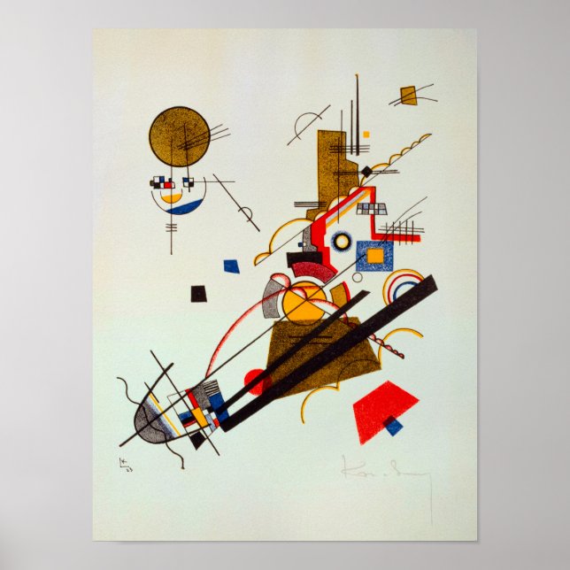 Póster Ascensión alegre, 1923 por Wassily Kandinsky (Frente)