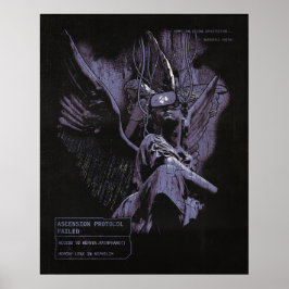 Póster Ascensión denegada - Diseño de calzado de Gótico t