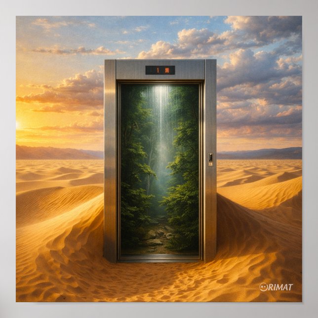 Póster Ascensor del Desierto (Frente)