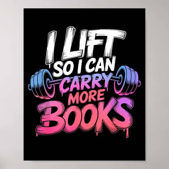 Póster Ascensor puede llevar más libros amantes de la lec (Frente)