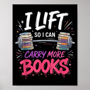 Póster Ascensor puede llevar más libros amantes de la lec