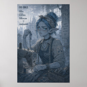 Póster Asco / Costurera / Fábrica de Costura