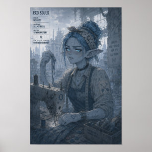 Póster Asco / Costurera / Fábrica de Costura