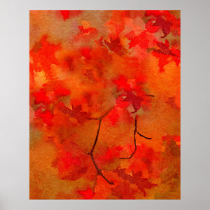 Póster Ascuas del otoño