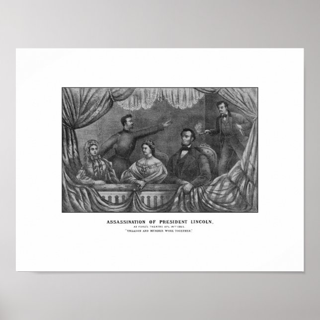 Póster Asesinato del Presidente Lincoln (Frente)