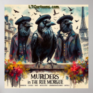 Póster Asesinato muy atroz – Rue Morgue Noir