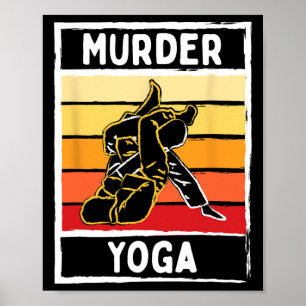 Póster Asesinato Yoga Bjj Artes Marciales Judo Artes Marc