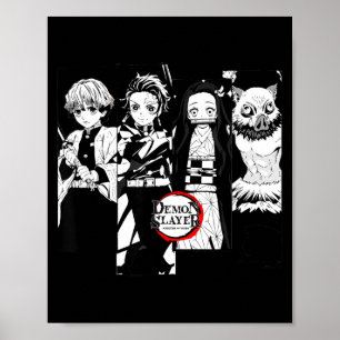 Póster Asesino de demonios_ kimetsu yaiba cuerpo de asesi