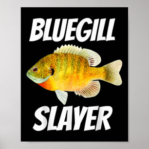 Póster Asesino de Pez Sol Azul Pesca 