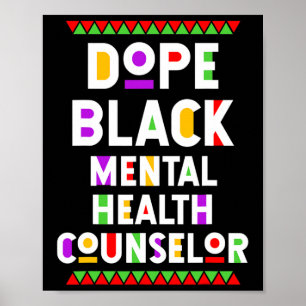 Póster Asesora de Salud Mental Negra - Trabajo afroameric