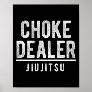 Póster Asfixia Distribuidor Jiujitsu Karate Boxeo Muay Th