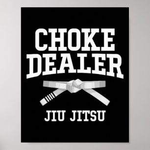 Póster Asfixia Distribuidor Jiujitsu Karate Boxeo Muay Th