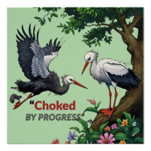 Póster Asfixiado por el Progreso