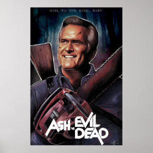 Póster Ash contra Fanart Muerto Mal