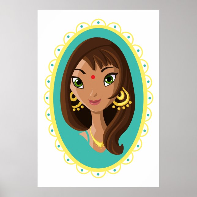 Póster Asha, la belleza india (Frente)