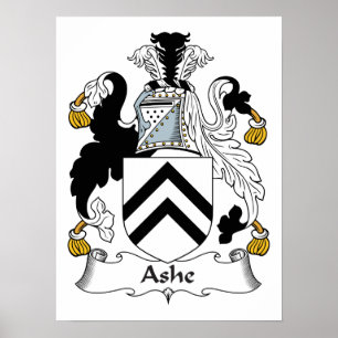 Póster Ashe Family Crest