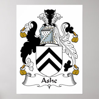 Póster Ashe Family Crest