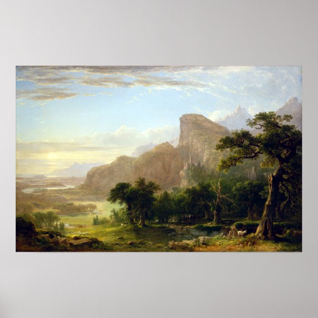 Póster Asher Brown Durand Landscape Thanatopsis (Frente)