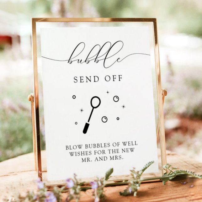 Póster ASHER Calligraphy Bubble despide Rótulo Boda (Subido por el creador)