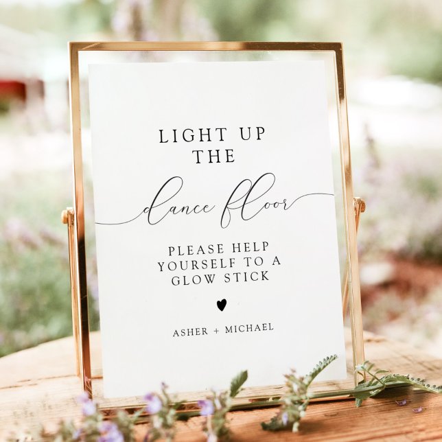 Póster ASHER Elegant Calligraphy Boda Glow Stick (Subido por el creador)