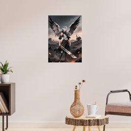 Póster Ashes of Grace - Poster del guerrero del Ángel Caí