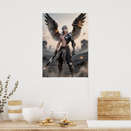 Póster Ashes of Grace - Poster del guerrero del Ángel Caí