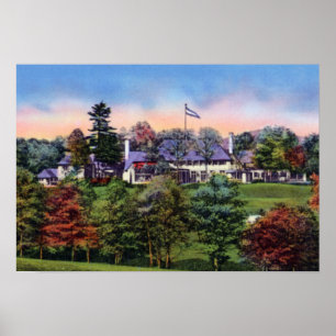 Póster Asheville Carolina del Norte Biltmore Forest Count