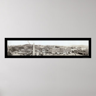 Póster Asheville Pack Square Photo 1910