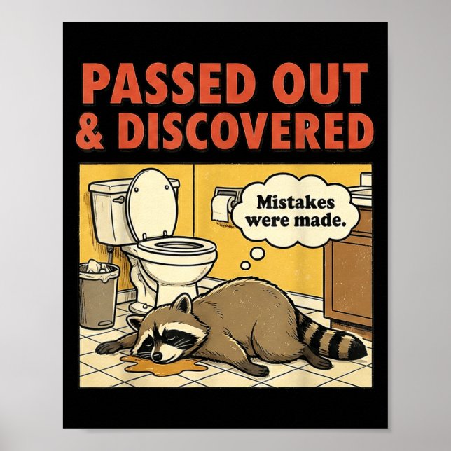 Póster Ashland Liquor Bandit Raccoon Funny  (Frente)