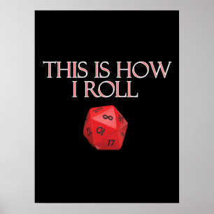 Póster Así Es Como Dejo Diarios RPG Graciosos
