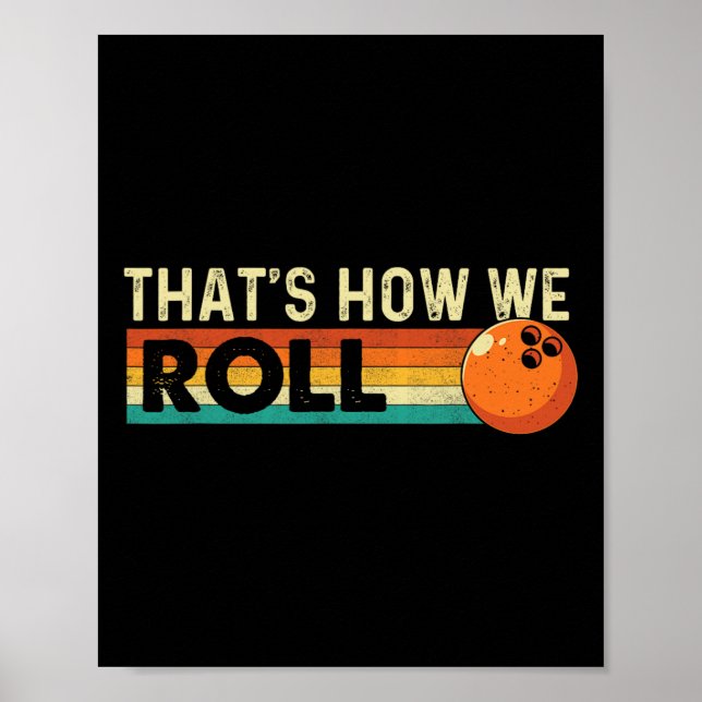 Póster Así es como rodamos - Bowling Bowler (Frente)