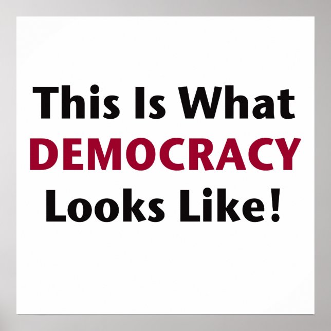 Póster ¡Así es la democracia! (Frente)