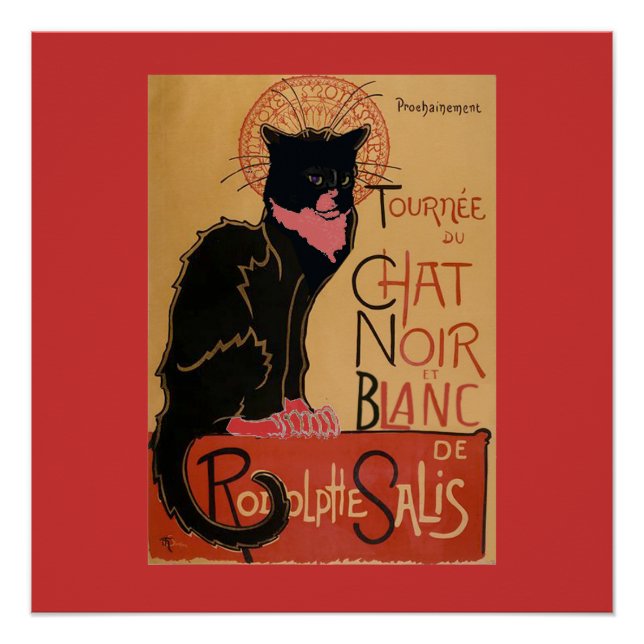 Póster Así Guay Le Chat Noir et Blanc (Anverso)