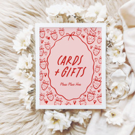 Póster Así que Berry Sweet Whimsical Coquette Cards & Gif