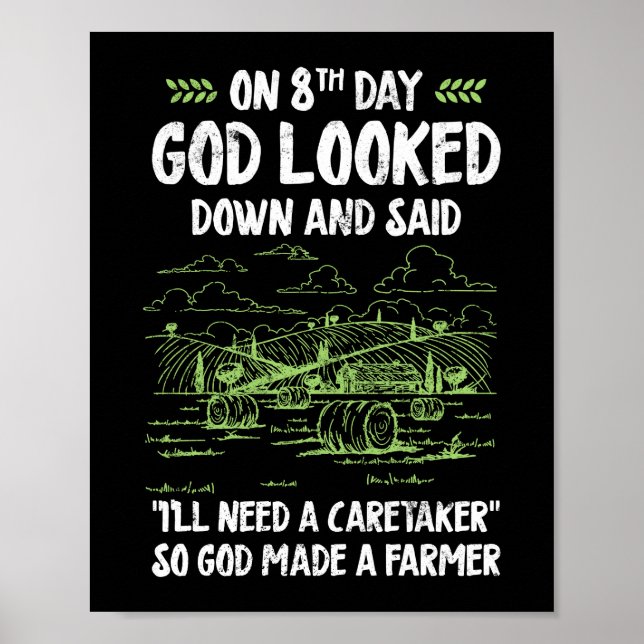 Póster Así que Dios hizo una agricultura de vida para gra (Frente)
