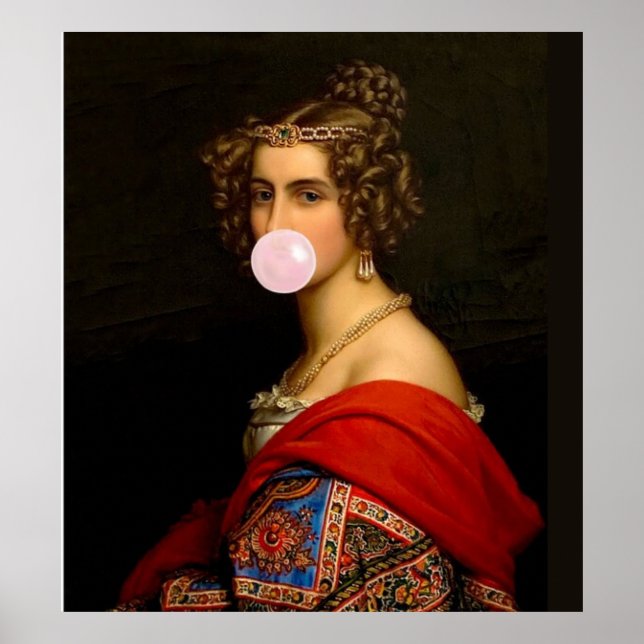 Póster Así que la diva de la burbuja rosa extra (Frente)