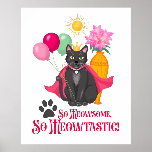 Póster Así Que Meowsome, ¡tan meowtastic! (Frente)