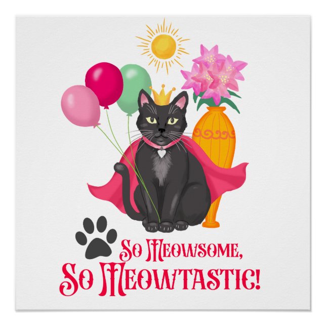 Póster Así Que Meowsome, ¡tan meowtastic! (Anverso)