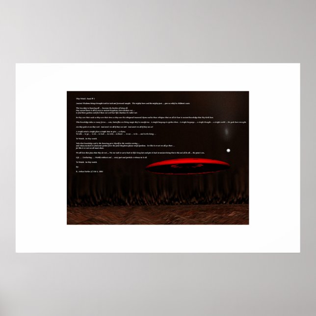 Póster Así que observan (Frente)