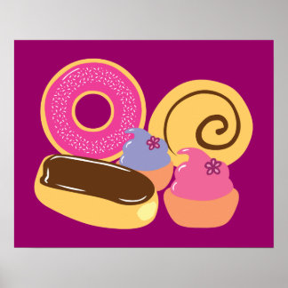 Póster Así que postres dulces