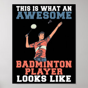 Póster Así Se Ve El Increíble Reproductor De Badminton B