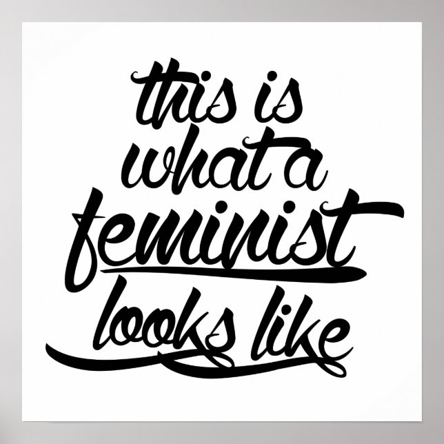 Póster Así se ve la feminista (Frente)