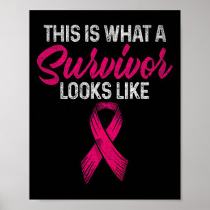 Póster Así Se Ve Un Sobreviviente Con Cáncer De Mama
