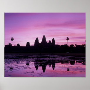 Póster Asia, Camboya, Siem Reap, Angkor Wat (b. 12º 2