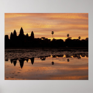 Póster Asia, Camboya, Siem Reap, Angkor Wat (b. duodécim