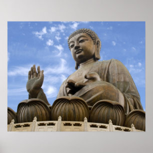 Póster Asia, China, Hong Kong, Isla de Lantau, Ngong