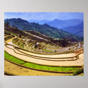 Póster Asia, China, provincia de Yunnan, condado de Yuany